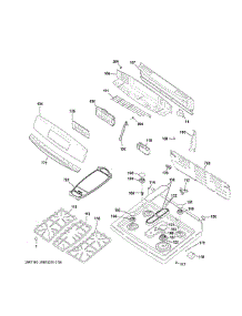 Control Panel & Cooktop parts for Ge Range JGB760EEF1ES from AppliancePartsPros.com
