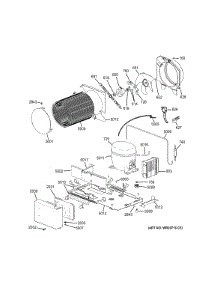Machine Compartment parts for Ge Refrigerator ZIRP360NHARH from AppliancePartsPros.com
