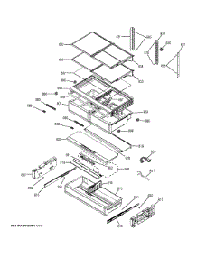 Fresh Food Shelves parts for Ge Refrigerator ZWE23ESHBSS from AppliancePartsPros.com