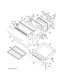 Door & Drawer Parts parts for Ge Range JGB650DEF2WW from AppliancePartsPros.com