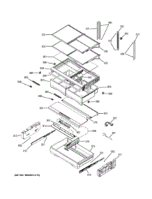 Fresh Food Shelves parts for Ge Refrigerator PFE28RSHBSS from AppliancePartsPros.com