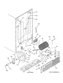 Machine Compartment parts for Ge Refrigerator GSE26HMEDHES from AppliancePartsPros.com