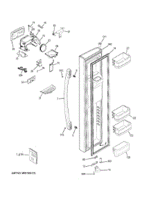 Freezer Door parts for Ge Refrigerator GSE25GSHBCSS from AppliancePartsPros.com