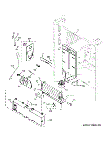 Fresh Food Section parts for Ge Refrigerator PWE23KGDDWW from AppliancePartsPros.com