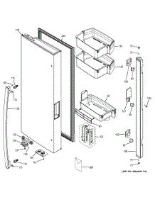 Fresh Food Door - Lh parts for Ge Refrigerator PWE23KGDDBB from AppliancePartsPros.com