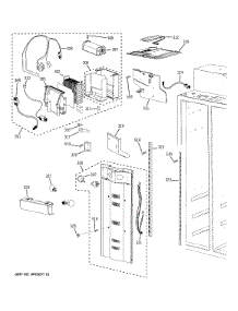 Freezer Section parts for Ge Refrigerator PSB48YSHASS from AppliancePartsPros.com