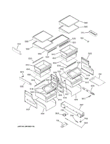 Shelves & Drawers parts for Ge Refrigerator ZIC360NXDLH from AppliancePartsPros.com
