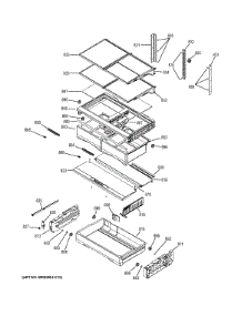 Fresh Food Shelves parts for Ge Refrigerator GNE26GSDESS from AppliancePartsPros.com
