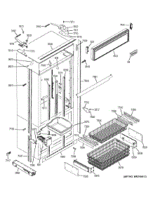 Freezer Section, Trim & Components parts for Ge Refrigerator ZIP360NZA from AppliancePartsPros.com