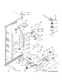 Fresh Food Section parts for Ge Refrigerator PZS23KPEBFWV from AppliancePartsPros.com