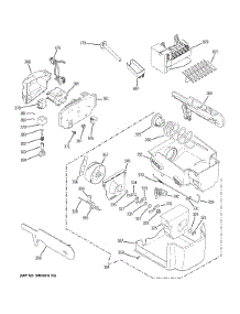 Ice Maker & Dispenser parts for Ge Refrigerator PZS23KGEBFWW from AppliancePartsPros.com
