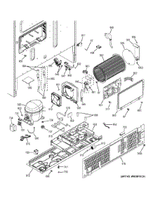 Machine Compartment parts for Ge Refrigerator GNE26GGDCBB from AppliancePartsPros.com