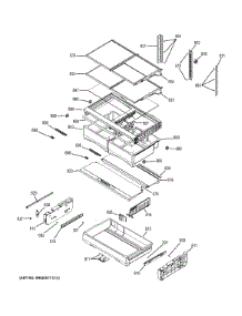 Fresh Food Shelves parts for Ge Refrigerator GFE29HGDCWW from AppliancePartsPros.com