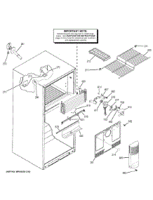 Freezer Section parts for Ge Refrigerator GTH18DBDKRWW from AppliancePartsPros.com
