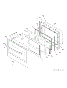 Door parts for Ge Wall Oven JCK3000SF6SS from AppliancePartsPros.com