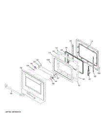Lower Door parts for Ge Wall Oven ZET2FL2SS from AppliancePartsPros.com