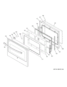Upper Door parts for Ge Wall Oven JK3500DF5WW from AppliancePartsPros.com