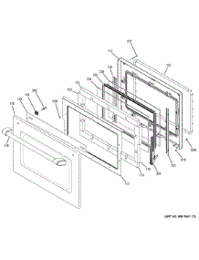 Door parts for Ge Wall Oven CT9800SH2SS from AppliancePartsPros.com