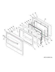 Lower Door parts for Ge Wall Oven PT7550SF3SS from AppliancePartsPros.com