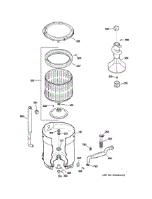 Tub, Basket & Agitator parts for Ge Washer WNRD2050G3WC from AppliancePartsPros.com