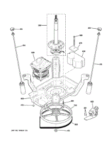 Suspension, Pump & Drive Components parts for Ge Washer WNRD2050G3WC from AppliancePartsPros.com