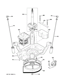 Suspension, Pump & Drive Components parts for Ge Washer GLWN2800D2WS from AppliancePartsPros.com