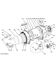 Tub & Motor parts for Ge Washer GFWH1200H0WW from AppliancePartsPros.com