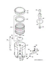 Tub, Basket & Agitator parts for Ge Washer GTWN2800D1WW from AppliancePartsPros.com
