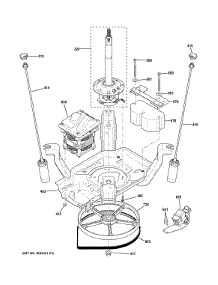Suspension, Pump & Drive Components parts for Ge Washer GMAN5650D1WW from AppliancePartsPros.com