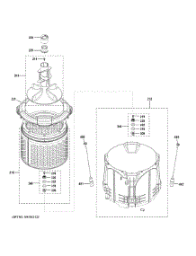 Tub & Basket Assembly parts for Ge Washer Dryer Combo GUD27GSSM0WW from AppliancePartsPros.com