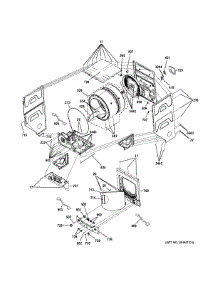 Cabinet (1) parts for Ge Washer Dryer Combo GUD24ESSJ0WW from AppliancePartsPros.com