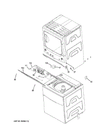 Cabinet (2) parts for Ge Washer Dryer Combo GTUP270EM5WW from AppliancePartsPros.com