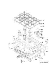 Cooktop parts for Ge Cooktop CGU366P2M1S1 from AppliancePartsPros.com