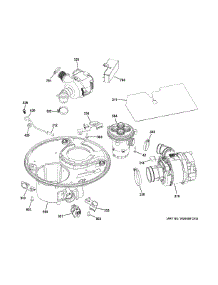 Sump & Motor Mechanism parts for Ge Dishwasher PDT750SMF8ES from AppliancePartsPros.com