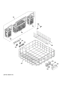 Lower Rack Assembly parts for Ge Dishwasher GDF620HGJ6BB from AppliancePartsPros.com