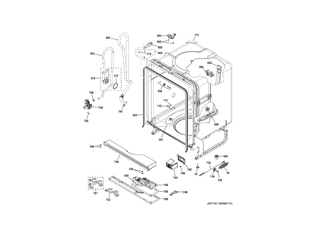 Ge dishwasher fashion model gdf620hmj2es