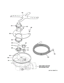 Sump & Filter Assembly parts for Ge Dishwasher PDF820SGJ2WW from AppliancePartsPros.com