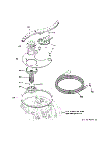 Sump & Filter Assembly parts for Ge Dishwasher GDF510PSD6SS from AppliancePartsPros.com