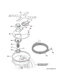 Sump & Filter Assembly parts for Ge Dishwasher PDT750SMF7ES from AppliancePartsPros.com