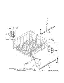 Upper Rack Assembly parts for Ge Dishwasher GDT635HSJ2SS from AppliancePartsPros.com