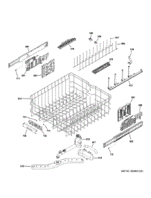 Upper Rack Assembly parts for Ge Dishwasher ZDT870SMF7GS from AppliancePartsPros.com