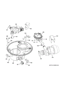 Sump & Motor Mechanism parts for Ge Dishwasher GDT580SGF4BB from AppliancePartsPros.com