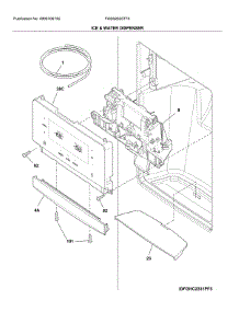 Dispenser parts for Frigidaire Refrigerator FGSS2635TF5 from AppliancePartsPros.com