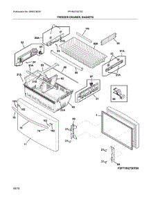 Freezer Drawer, Baskets parts for Frigidaire Refrigerator FFHN2750TS2 from AppliancePartsPros.com