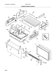Freezer Drawer, Baskets parts for Frigidaire Refrigerator FPBC2277RFJ from AppliancePartsPros.com
