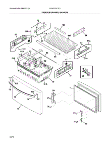 Freezer Drawer, Baskets parts for Frigidaire Refrigerator LFHG2251TF2 from AppliancePartsPros.com