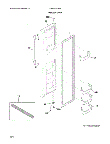 Freezer Door parts for Frigidaire Refrigerator FFHS2311LBHA from AppliancePartsPros.com