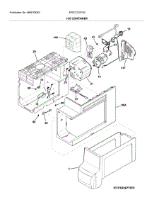 Ice Container parts for Frigidaire Refrigerator FFSC2323TS0 from AppliancePartsPros.com