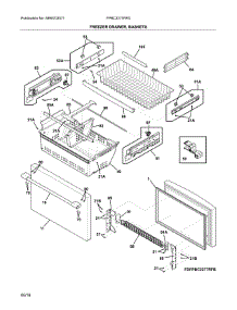 Freezer Drawer, Baskets parts for Frigidaire Refrigerator FPBC2277RFD from AppliancePartsPros.com