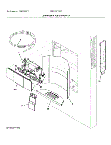 Controls & Ice Dispenser parts for Frigidaire Refrigerator FPBC2277RFD from AppliancePartsPros.com